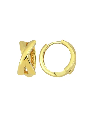 9CT Y/G HUGGIE X 6mm/10mm
